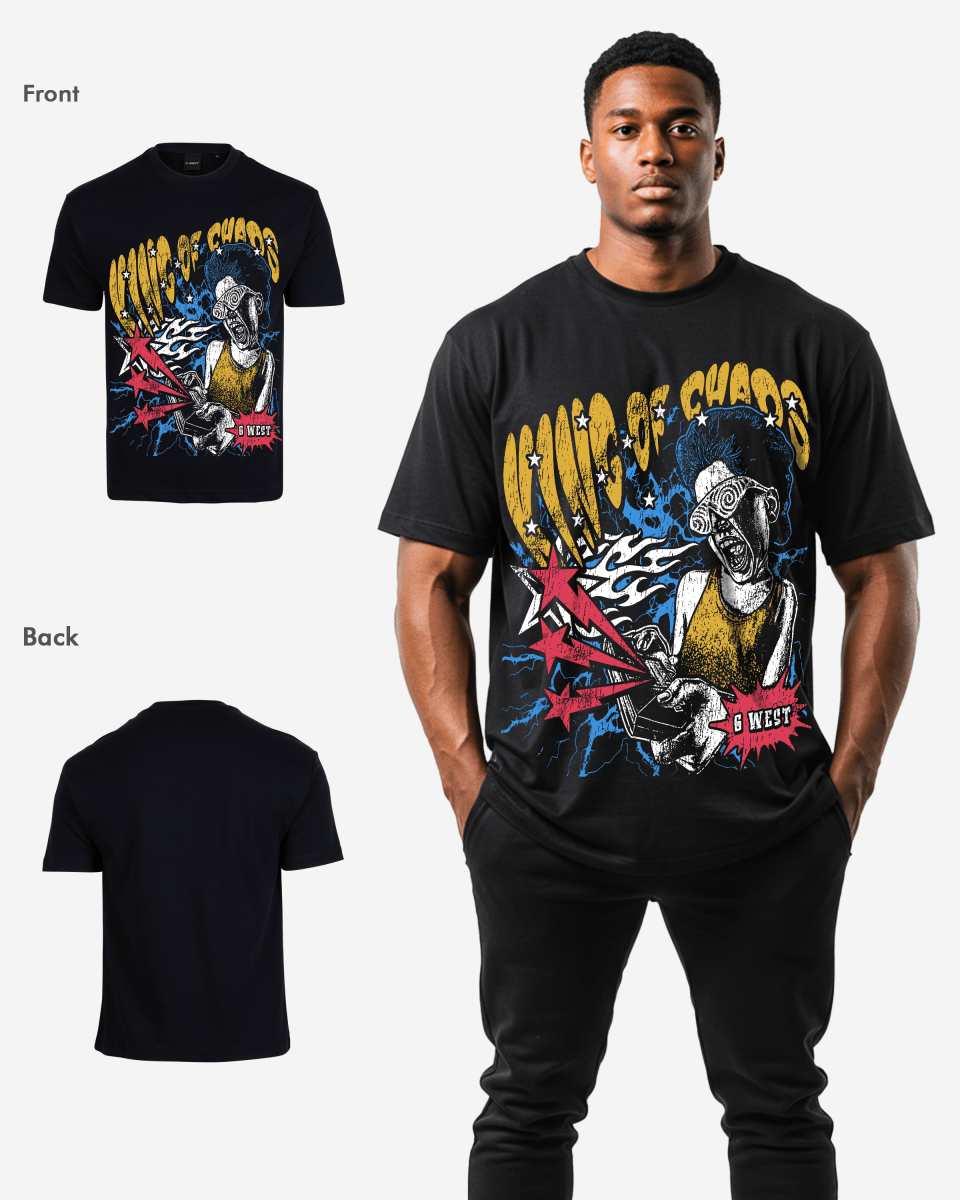 G West Oversized King Of Chaos T Shirt - G West