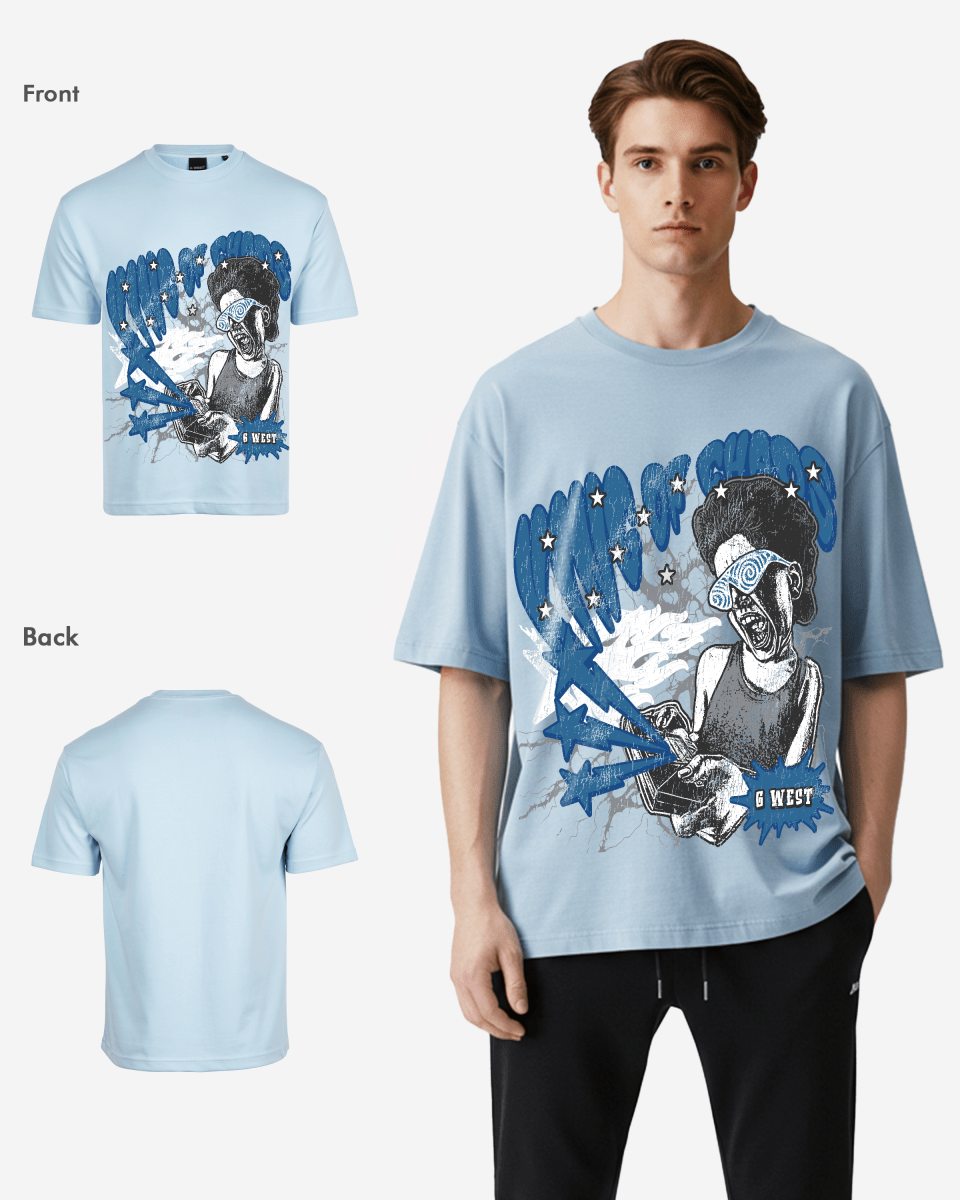 G West Oversized King Of Chaos T Shirt - G West
