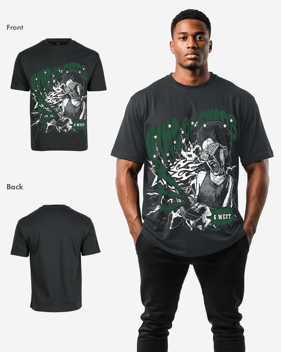 G West Oversized King Of Chaos T Shirt - G West