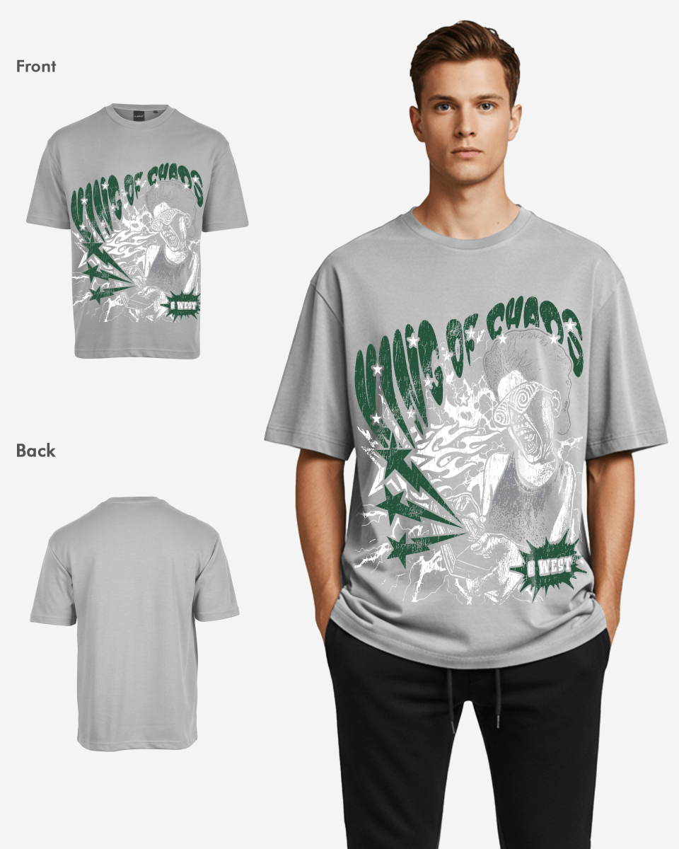 G West Oversized King Of Chaos T Shirt - G West