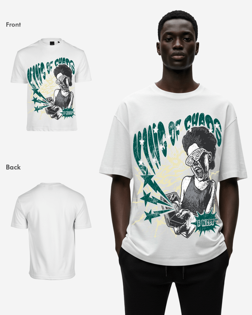 G West Oversized King Of Chaos T Shirt - G West