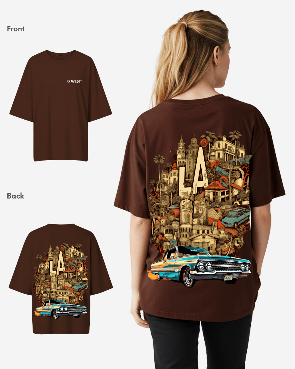 G West Oversized La Culture Tee - WOMEN - G West