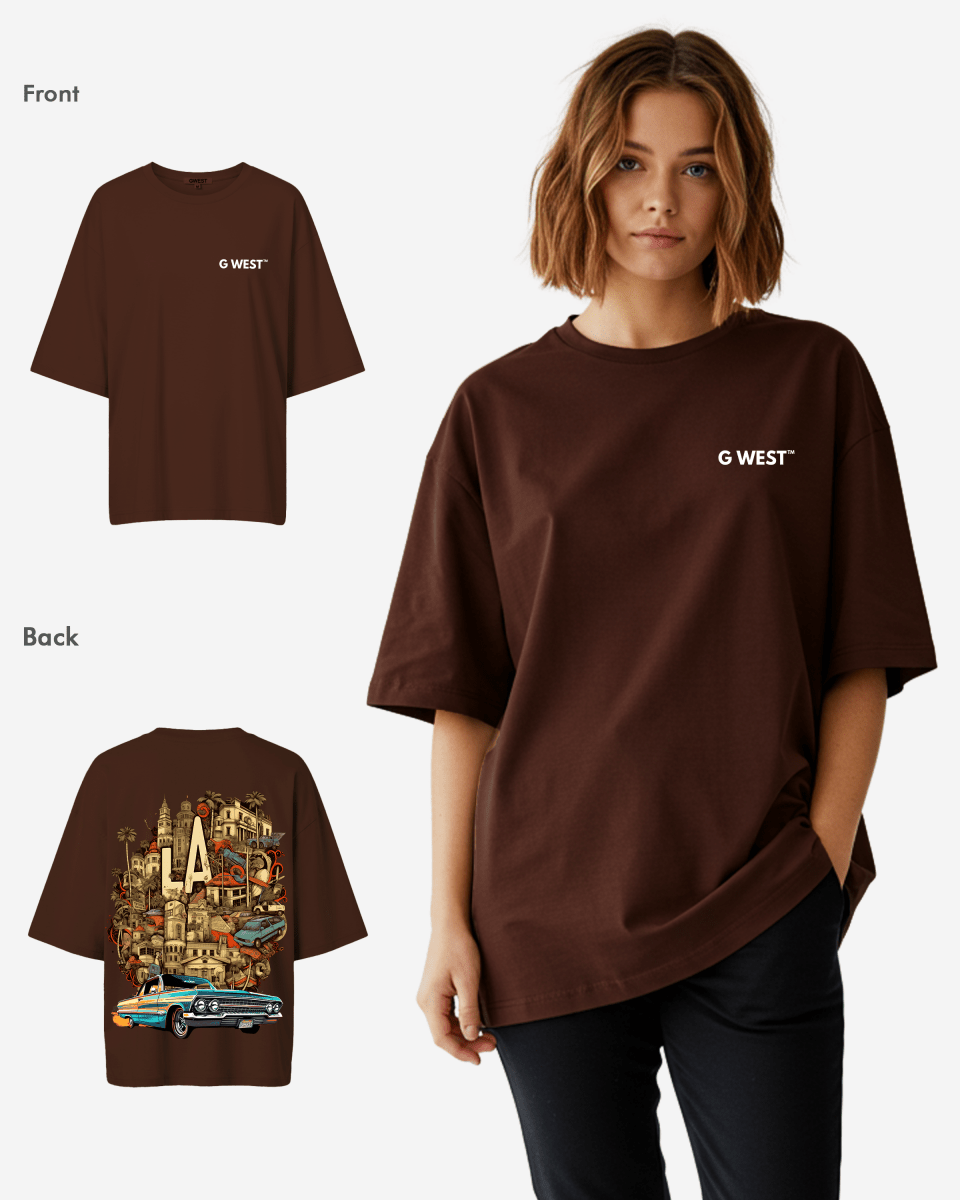 G West Oversized La Culture Tee - WOMEN - G West