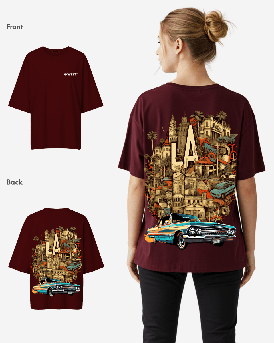 G West Oversized La Culture Tee - WOMEN - G West