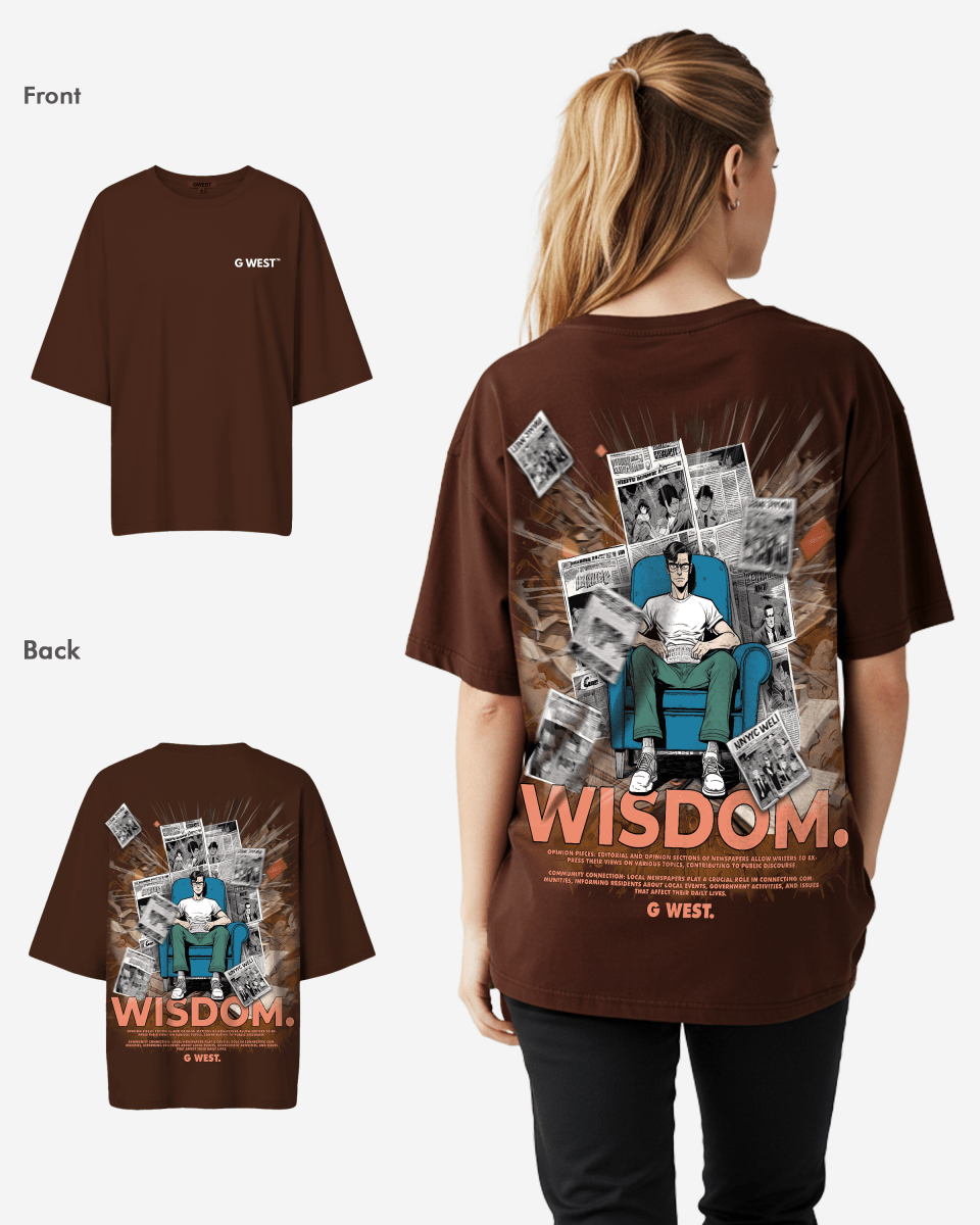 G West Oversized Library T Shirt - WOMEN - G West