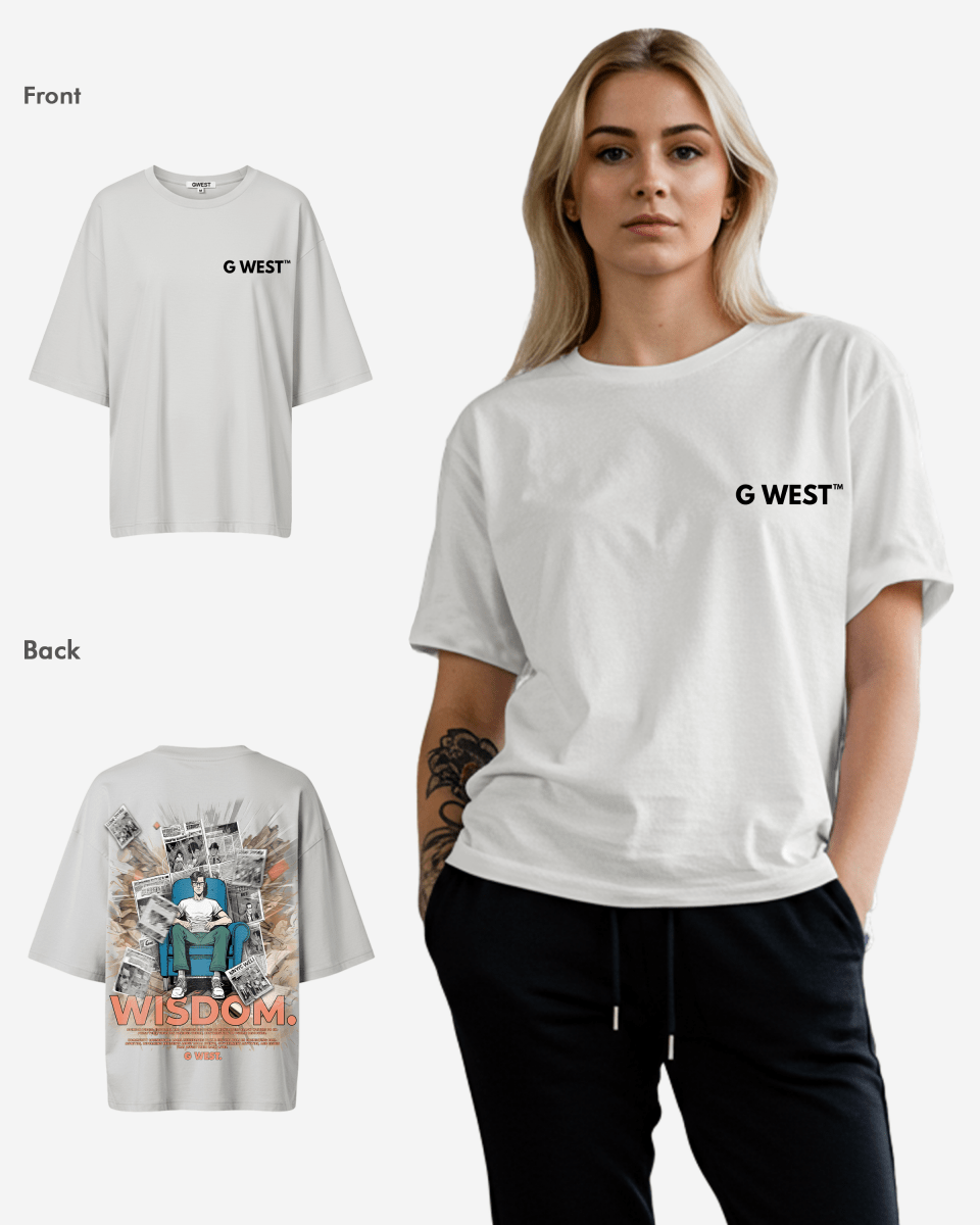 G West Oversized Library T Shirt - WOMEN - G West