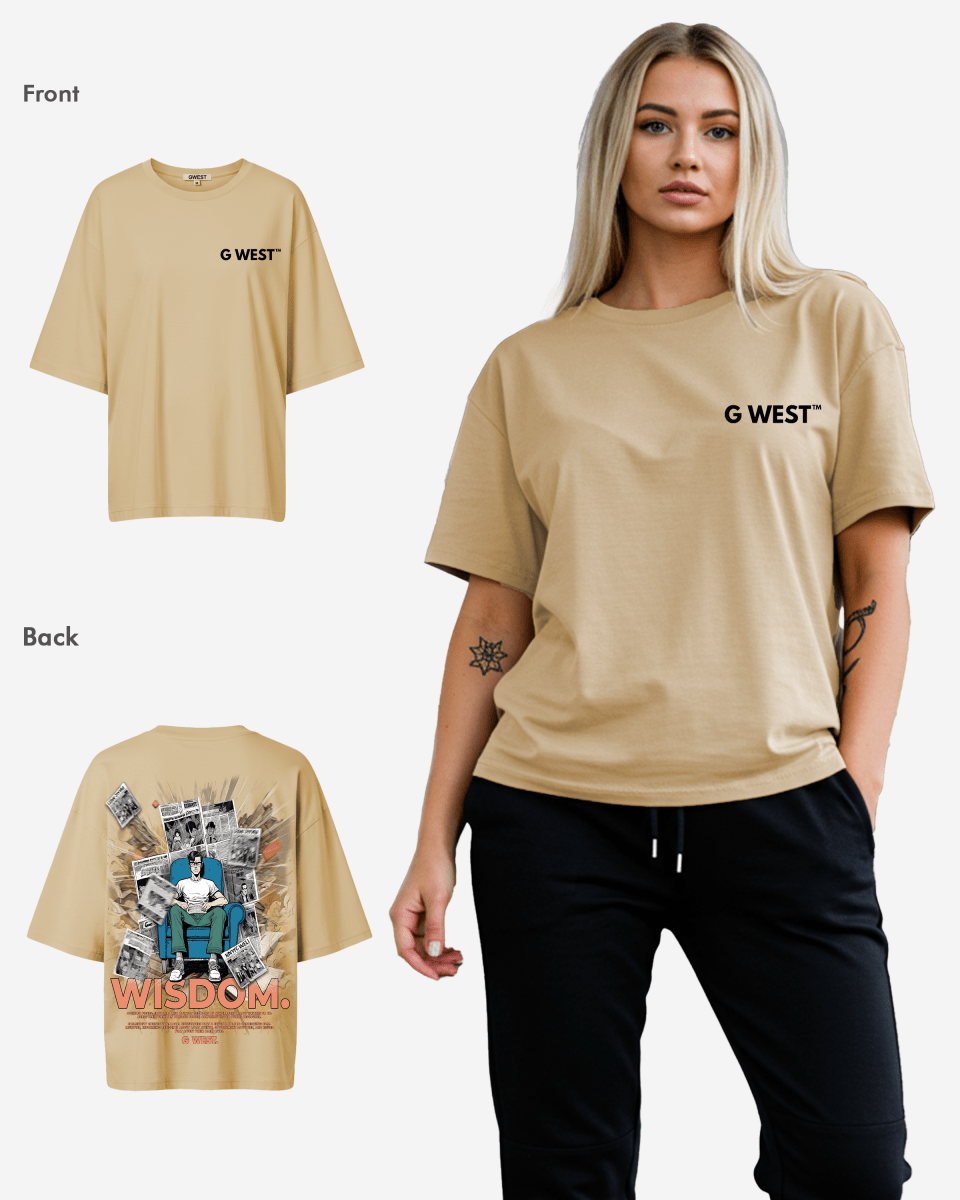 G West Oversized Library T Shirt - WOMEN - G West