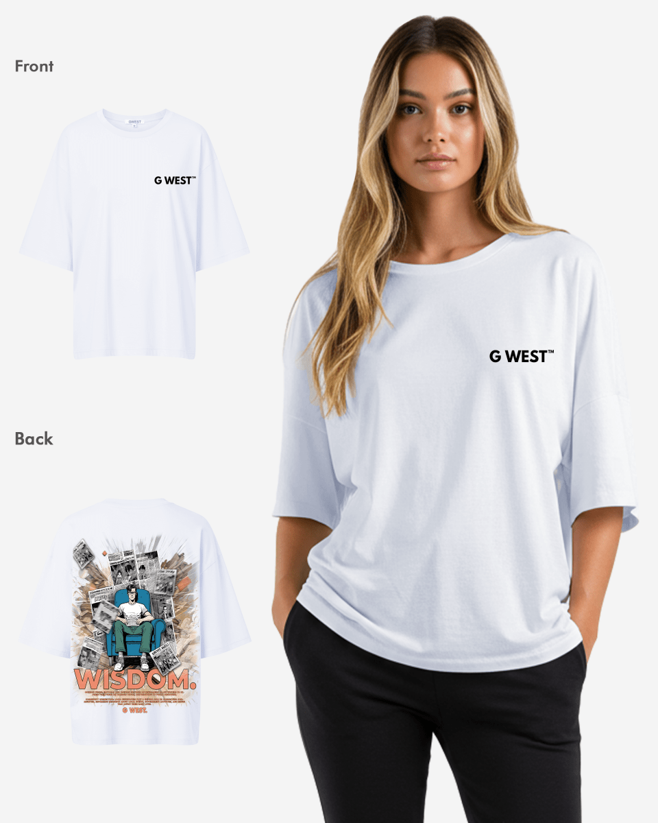 G West Oversized Library T Shirt - WOMEN - G West