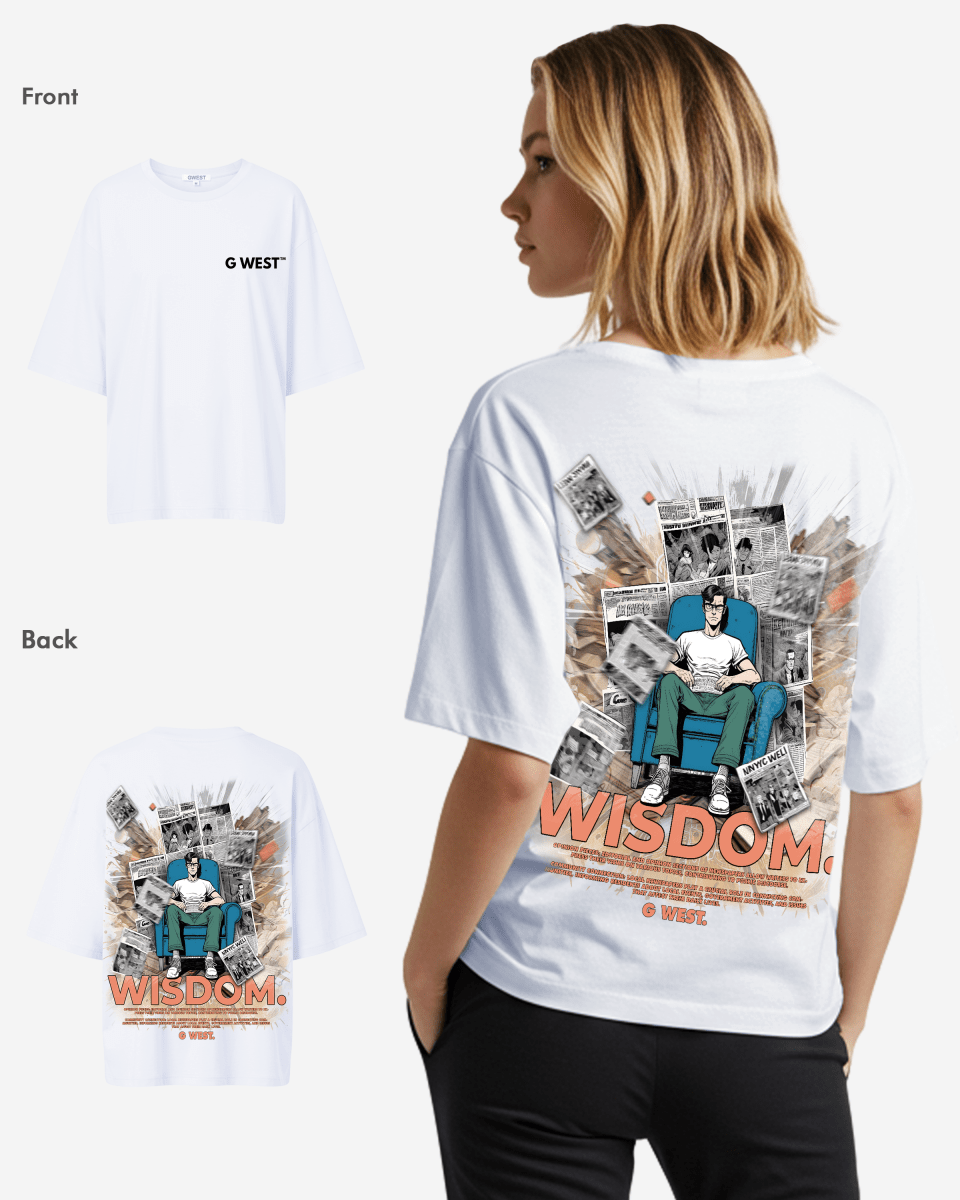 G West Oversized Library T Shirt - WOMEN - G West
