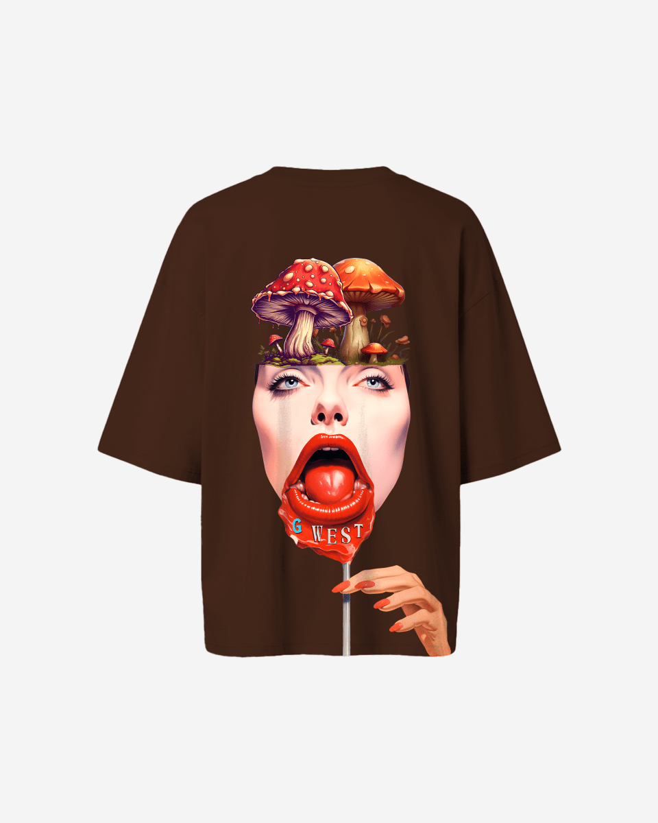 G West Oversized Lollipop Mushroom Oversized Tee - WOMEN - G West