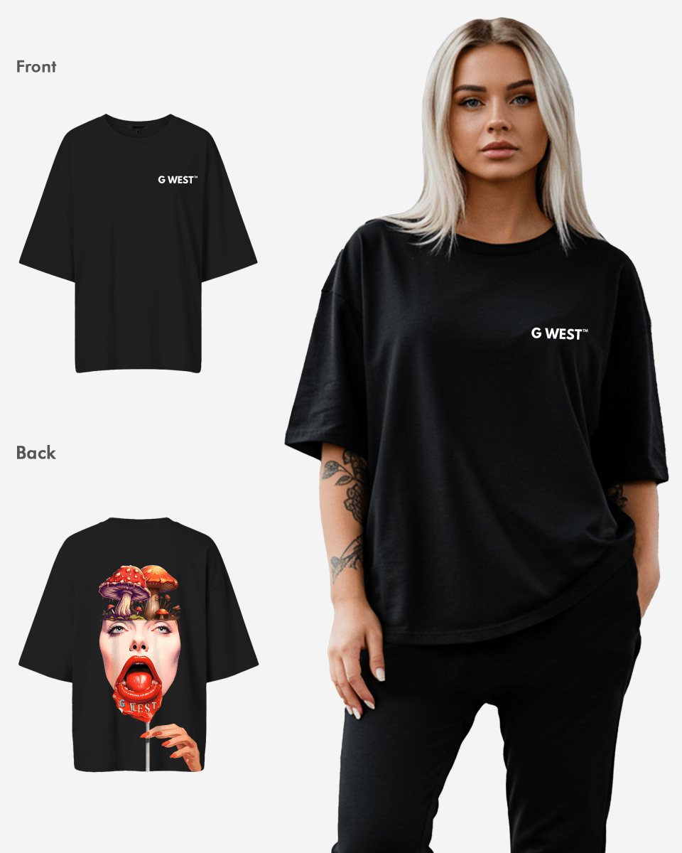 G West Oversized Lollipop Mushroom Oversized Tee - WOMEN - G West