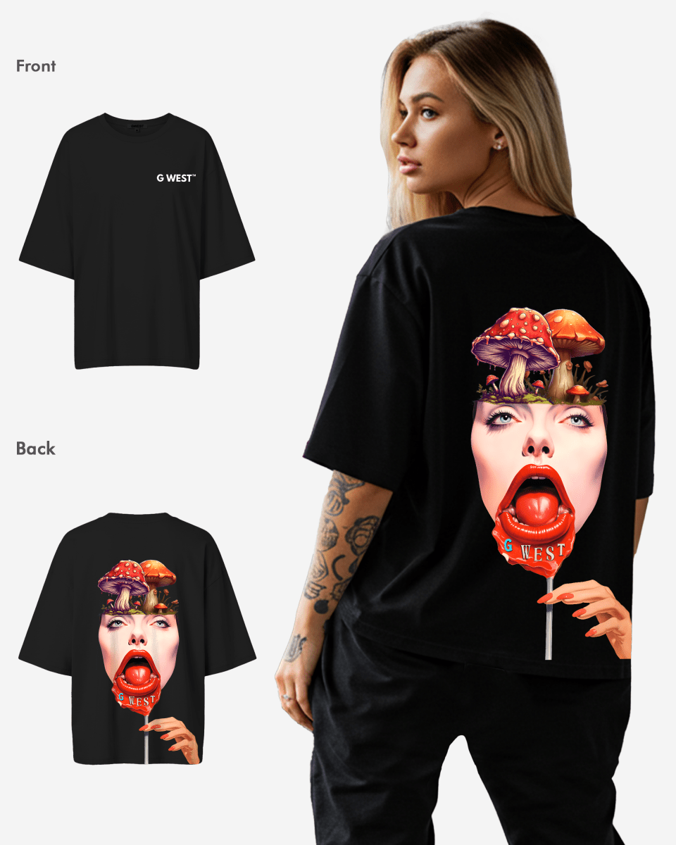 G West Oversized Lollipop Mushroom Oversized Tee - WOMEN - G West
