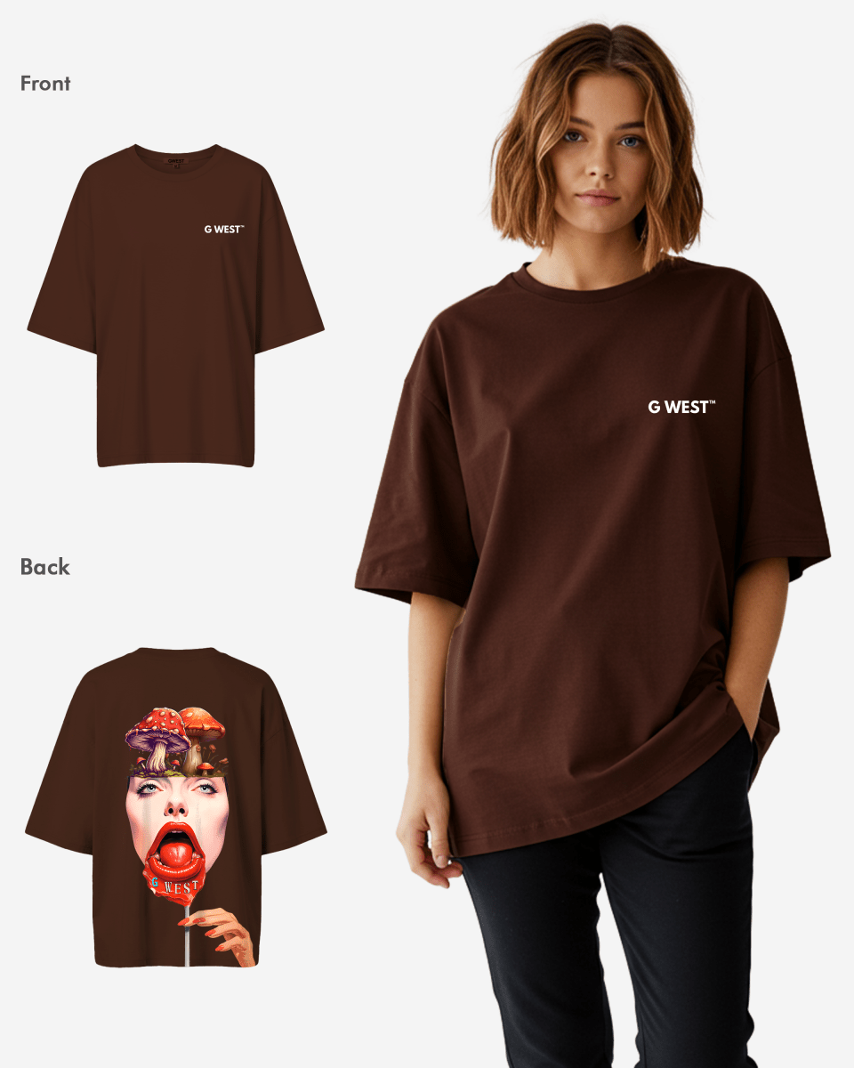 G West Oversized Lollipop Mushroom Oversized Tee - WOMEN - G West