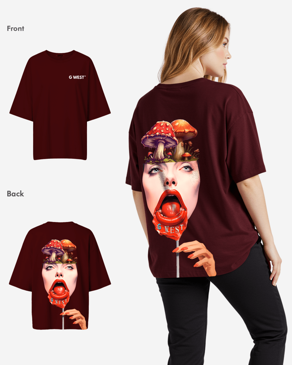 G West Oversized Lollipop Mushroom Oversized Tee - WOMEN - G West