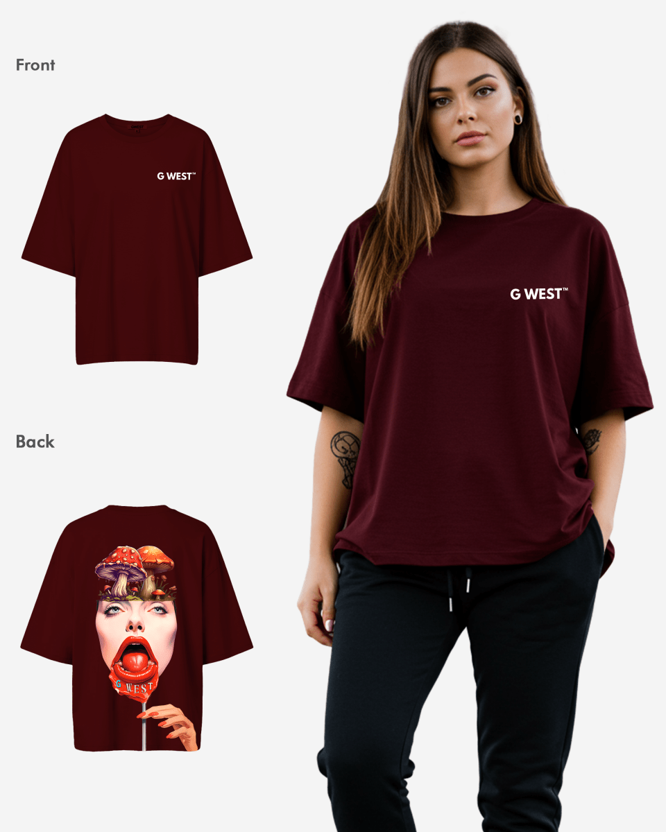 G West Oversized Lollipop Mushroom Oversized Tee - WOMEN - G West