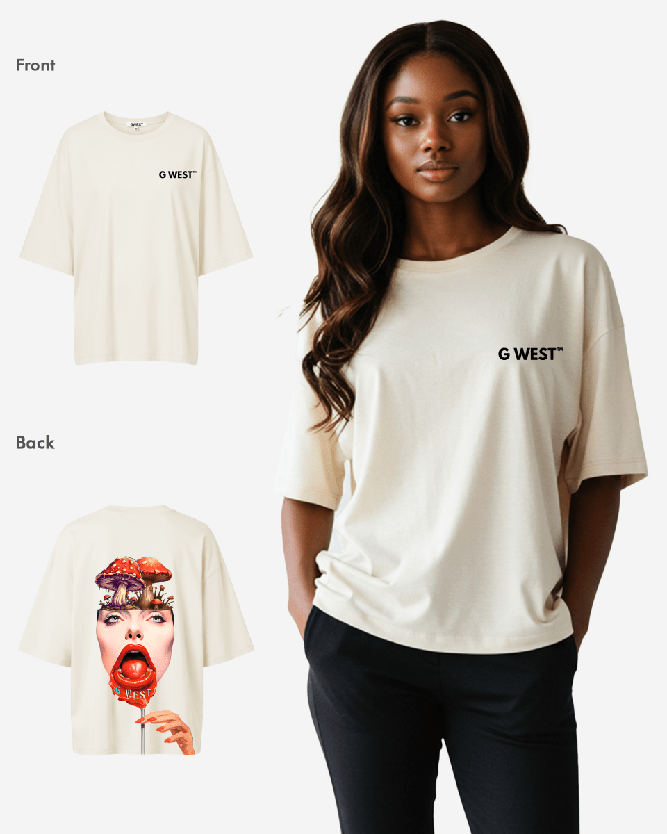 G West Oversized Lollipop Mushroom Oversized Tee - WOMEN - G West