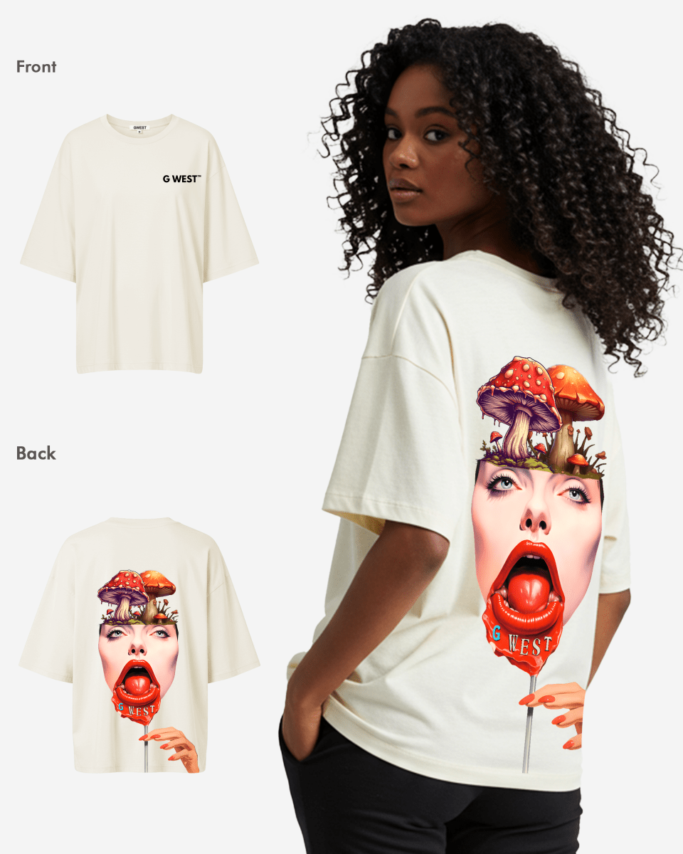 G West Oversized Lollipop Mushroom Oversized Tee - WOMEN - G West