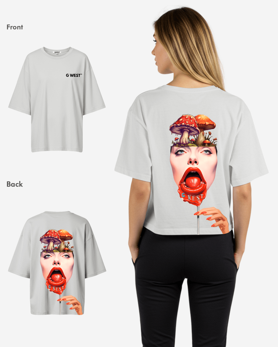 G West Oversized Lollipop Mushroom Oversized Tee - WOMEN - G West