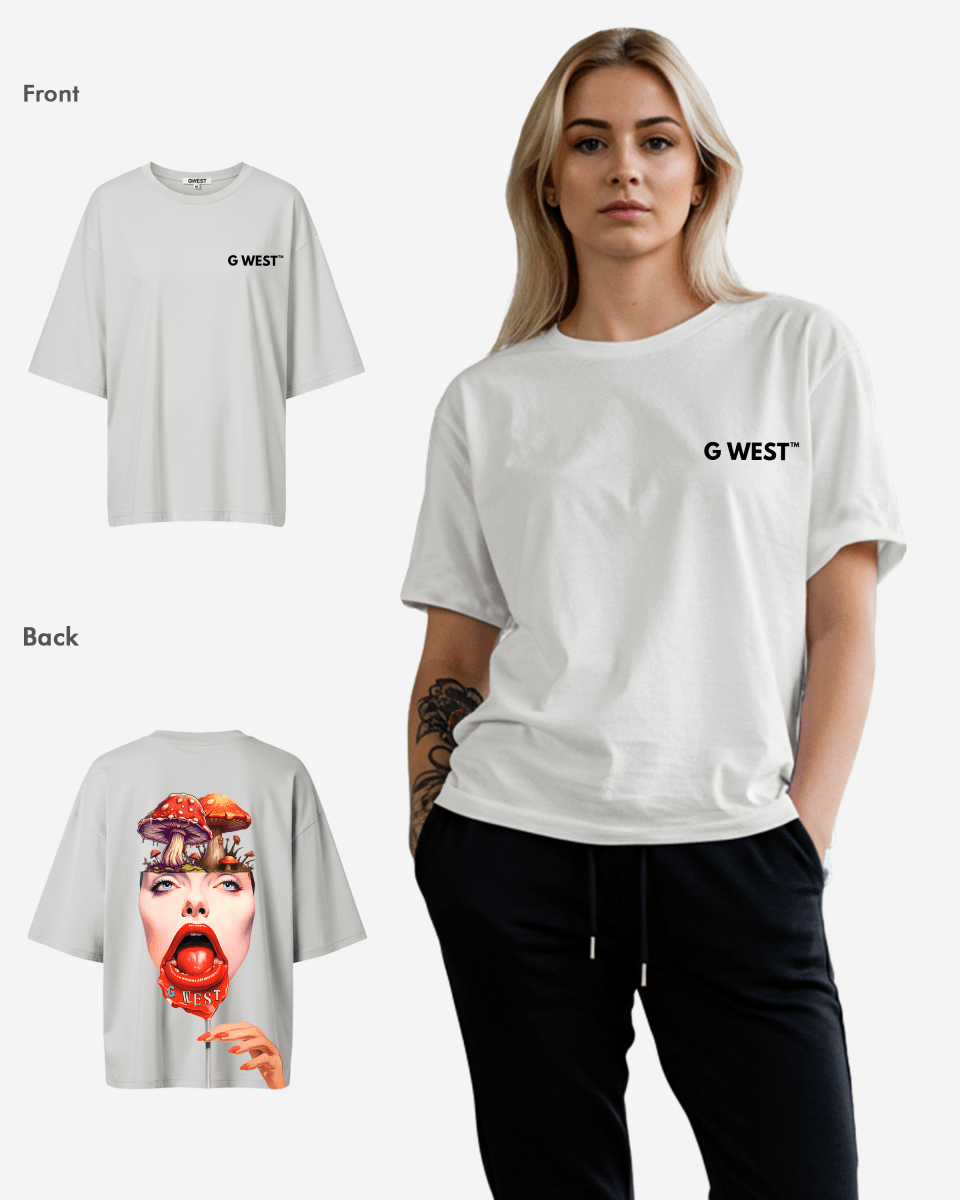G West Oversized Lollipop Mushroom Oversized Tee - WOMEN - G West