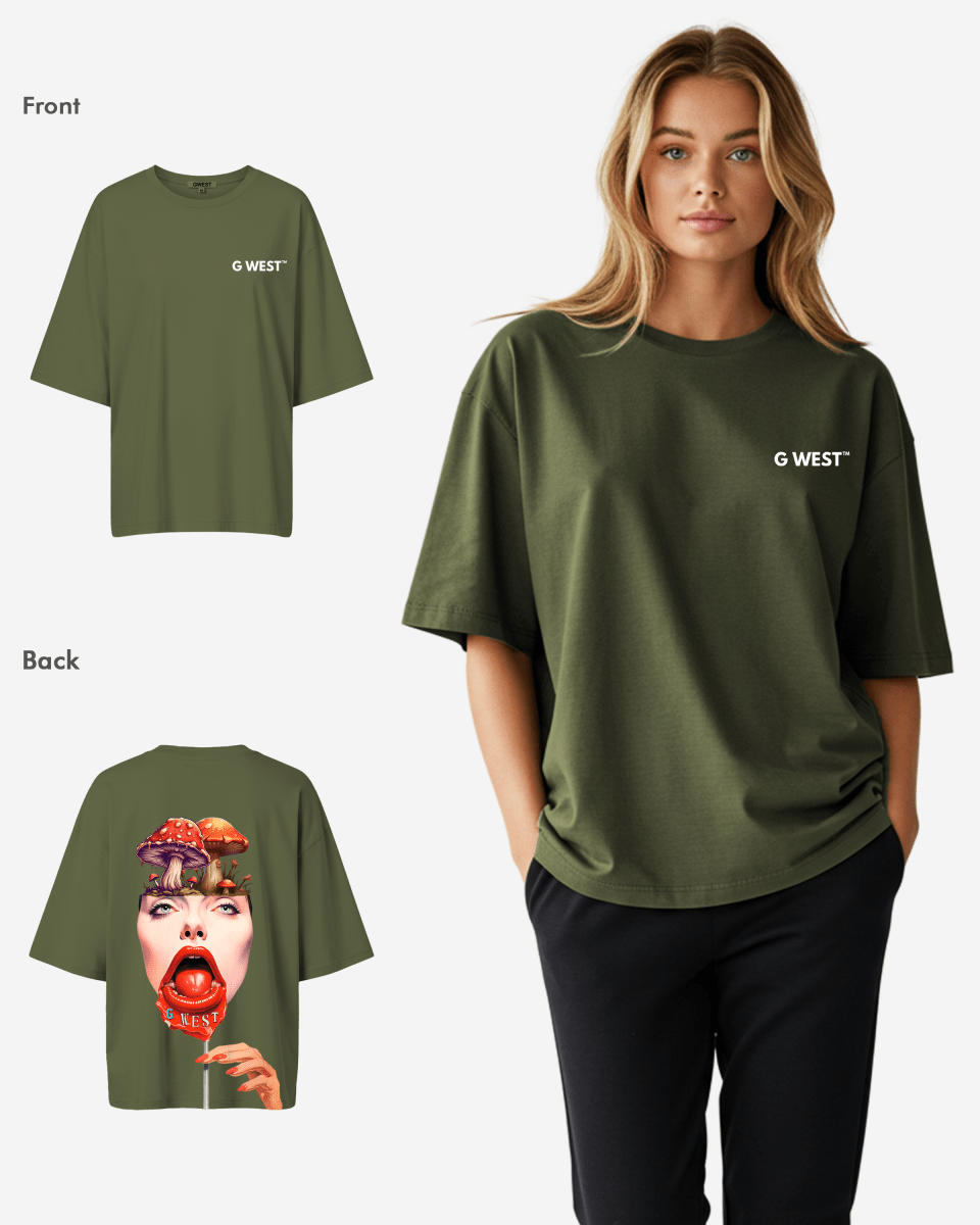 G West Oversized Lollipop Mushroom Oversized Tee - WOMEN - G West