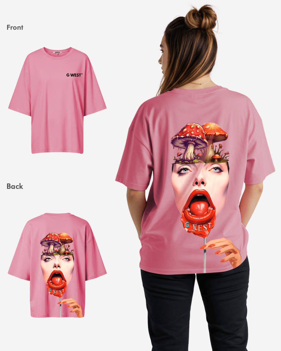 G West Oversized Lollipop Mushroom Oversized Tee - WOMEN - G West