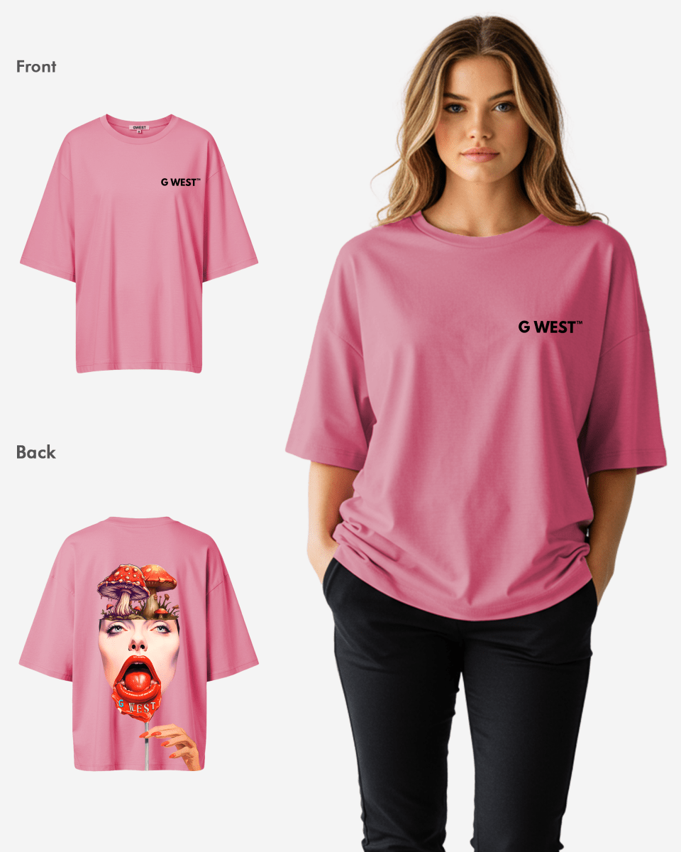 G West Oversized Lollipop Mushroom Oversized Tee - WOMEN - G West