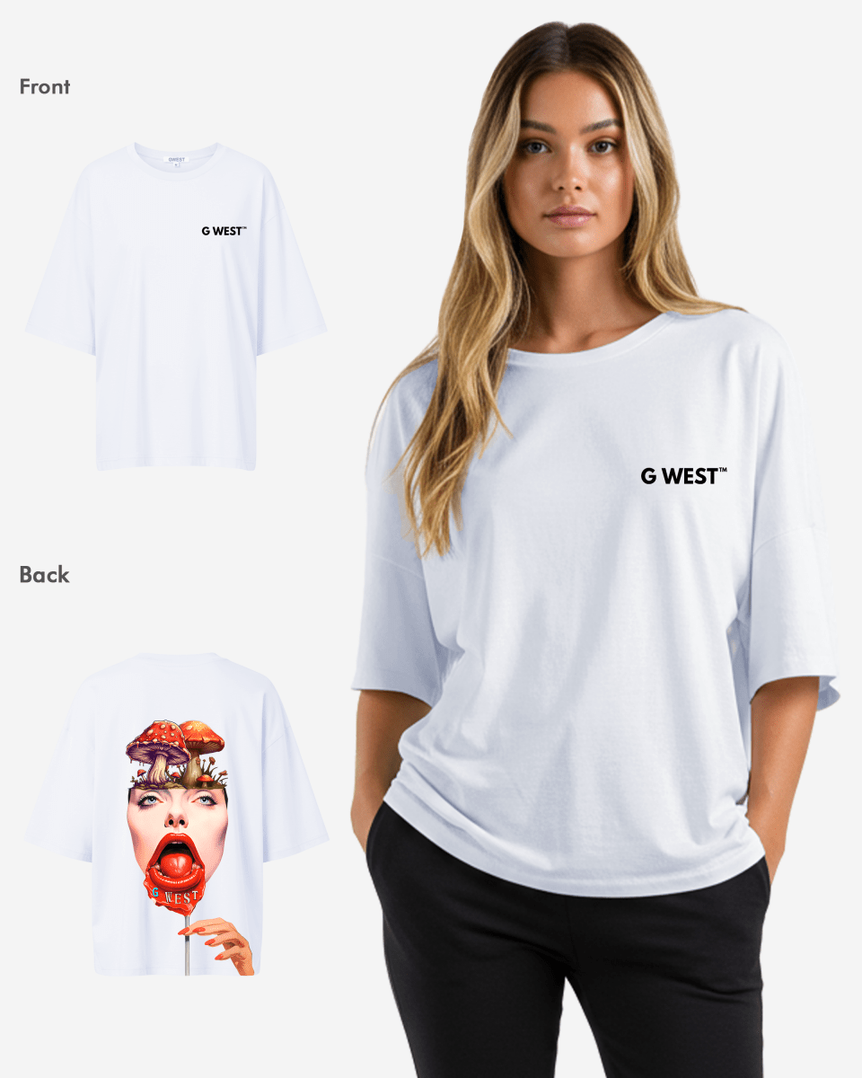 G West Oversized Lollipop Mushroom Oversized Tee - WOMEN - G West