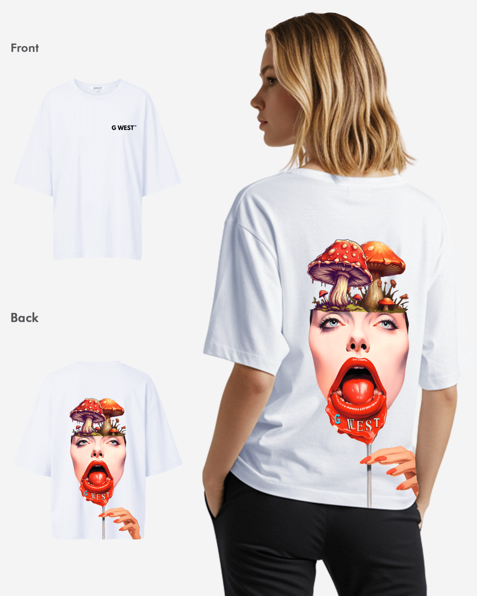 G West Oversized Lollipop Mushroom Oversized Tee - WOMEN - G West