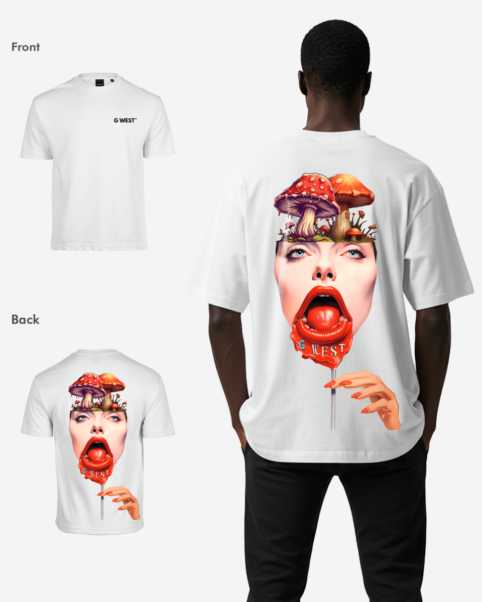 G West Oversized Lollipop Mushroom Oversized Tee - G West