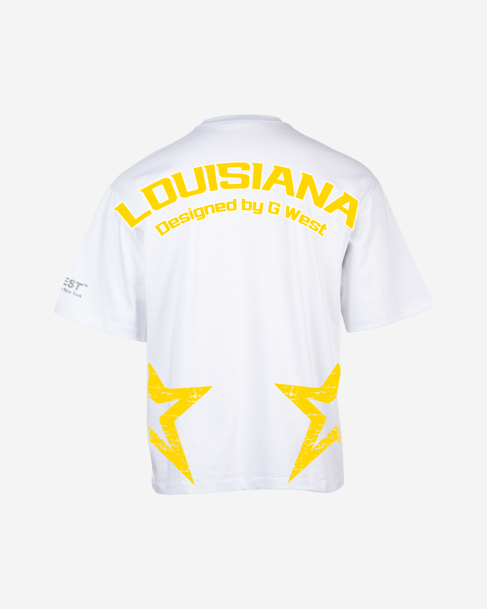 G West Oversized Louisiana Arch Logo Black Tee - G West