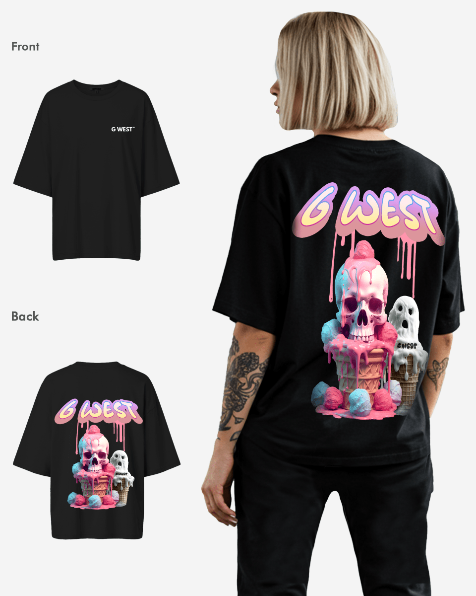 G West Oversized Melting Ice Cream Tee - WOMEN - G West