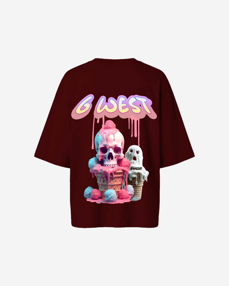 G West Oversized Melting Ice Cream Tee - WOMEN - G West