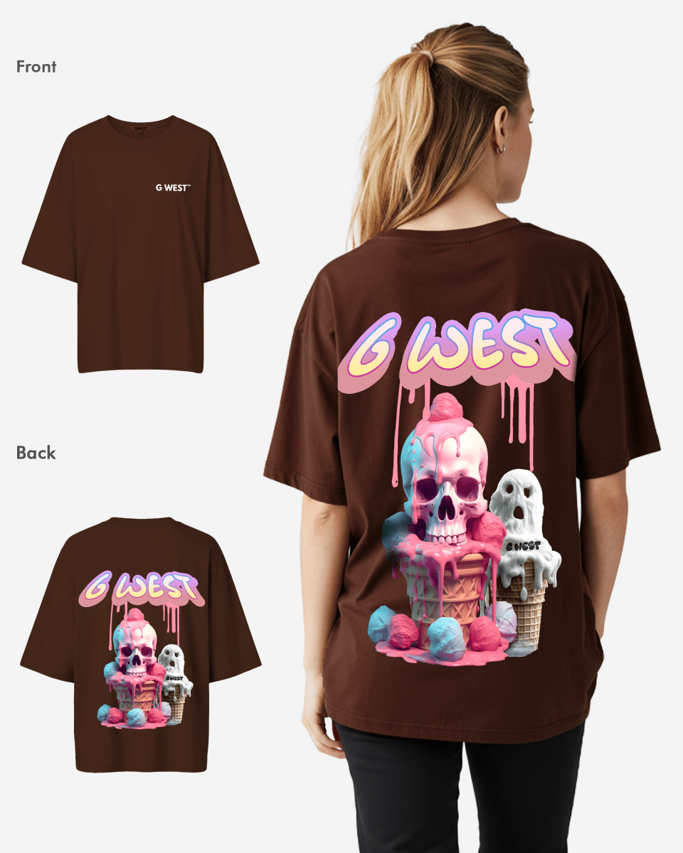 G West Oversized Melting Ice Cream Tee - WOMEN - G West