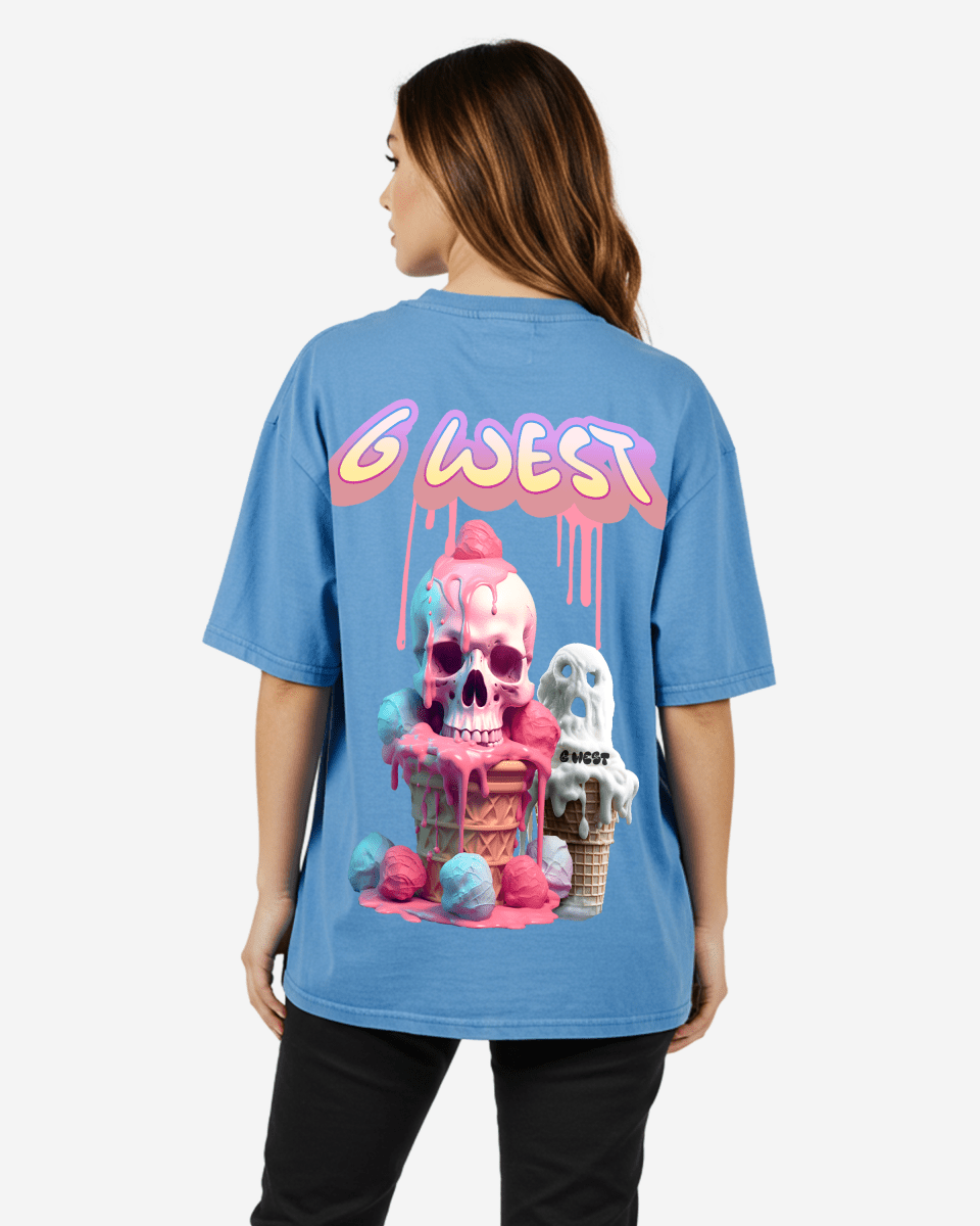 G West Oversized Melting Ice Cream Tee - WOMEN - G West