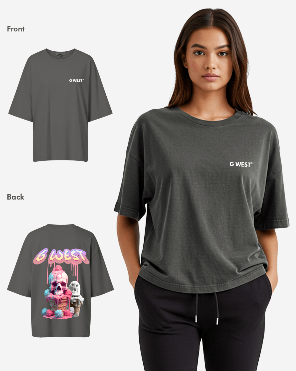 G West Oversized Melting Ice Cream Tee - WOMEN - G West