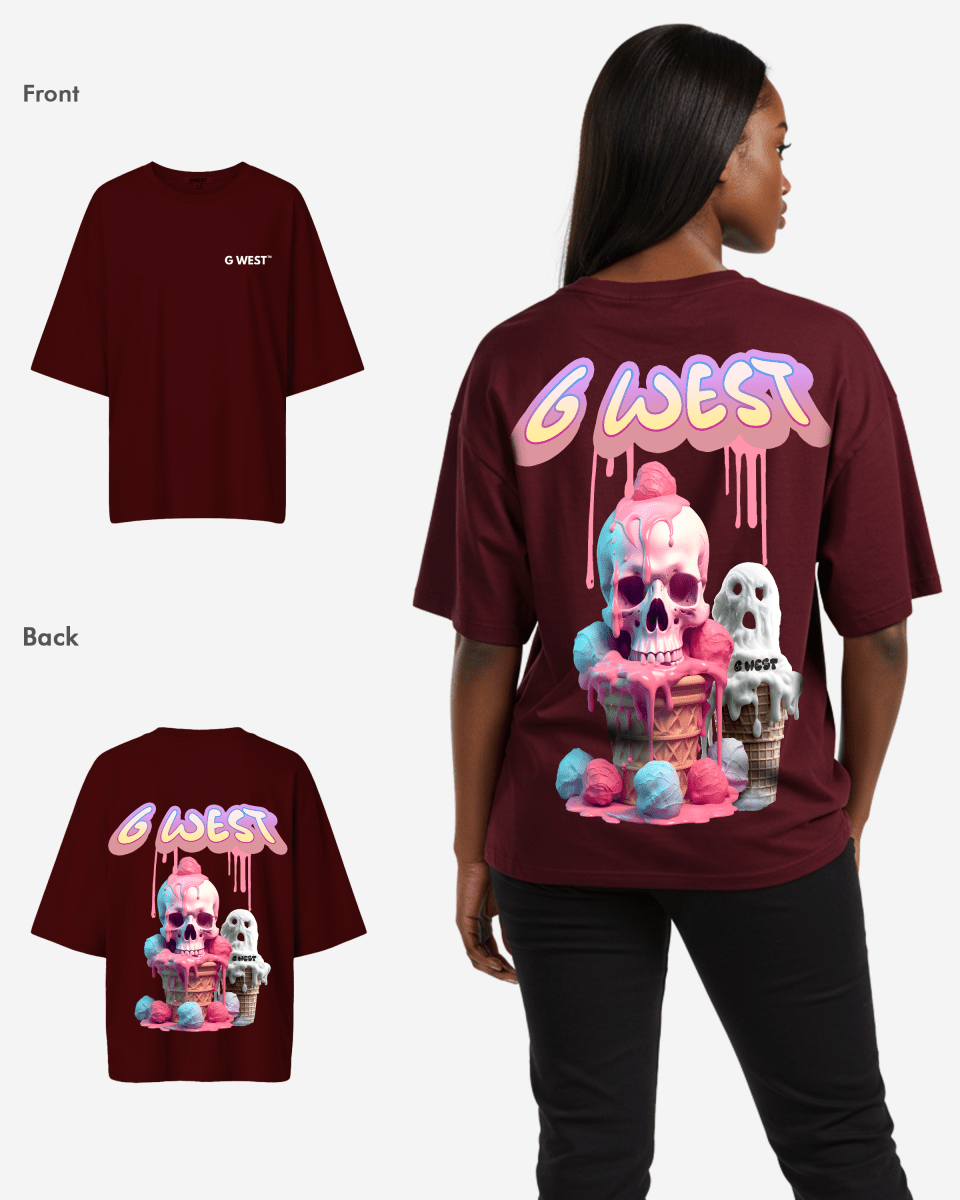 G West Oversized Melting Ice Cream Tee - WOMEN - G West
