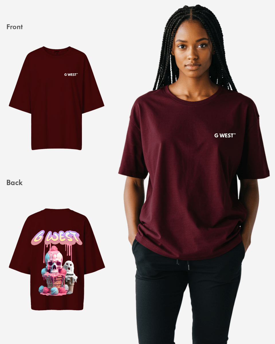G West Oversized Melting Ice Cream Tee - WOMEN - G West