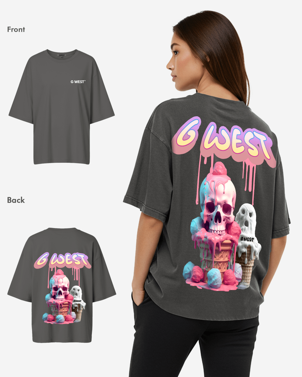 G West Oversized Melting Ice Cream Tee - WOMEN - G West