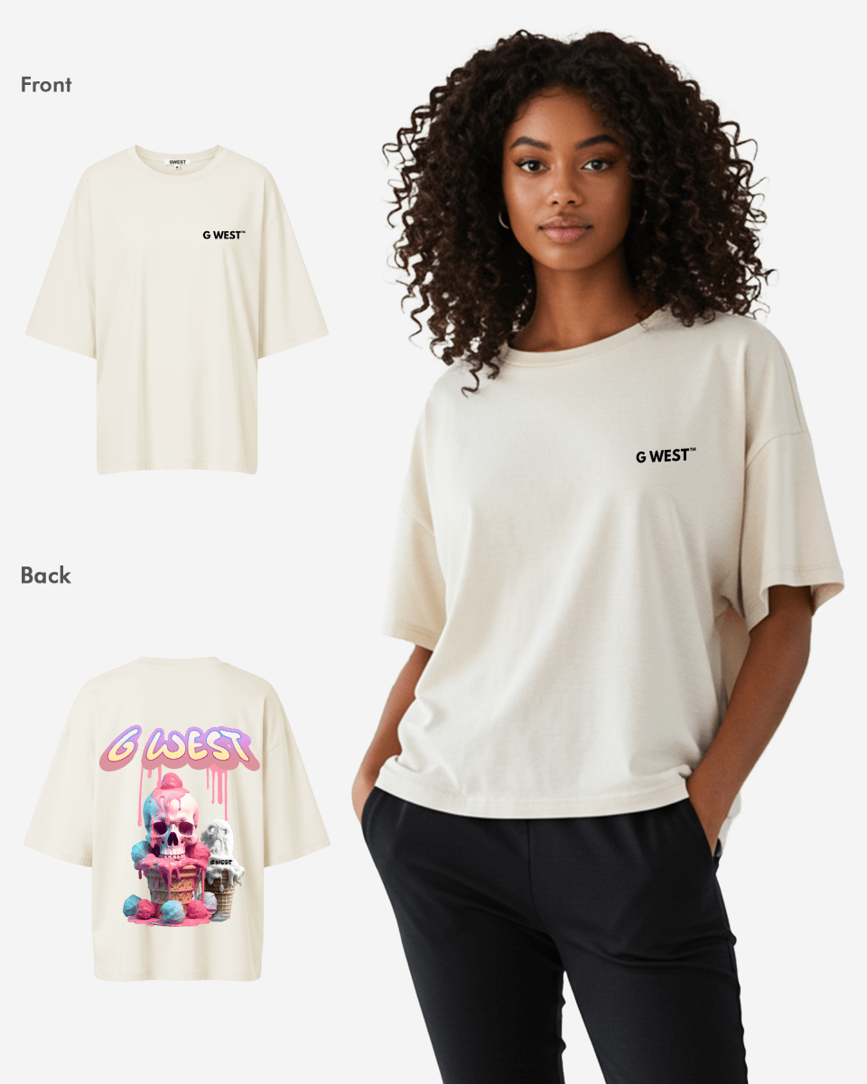 G West Oversized Melting Ice Cream Tee - WOMEN - G West