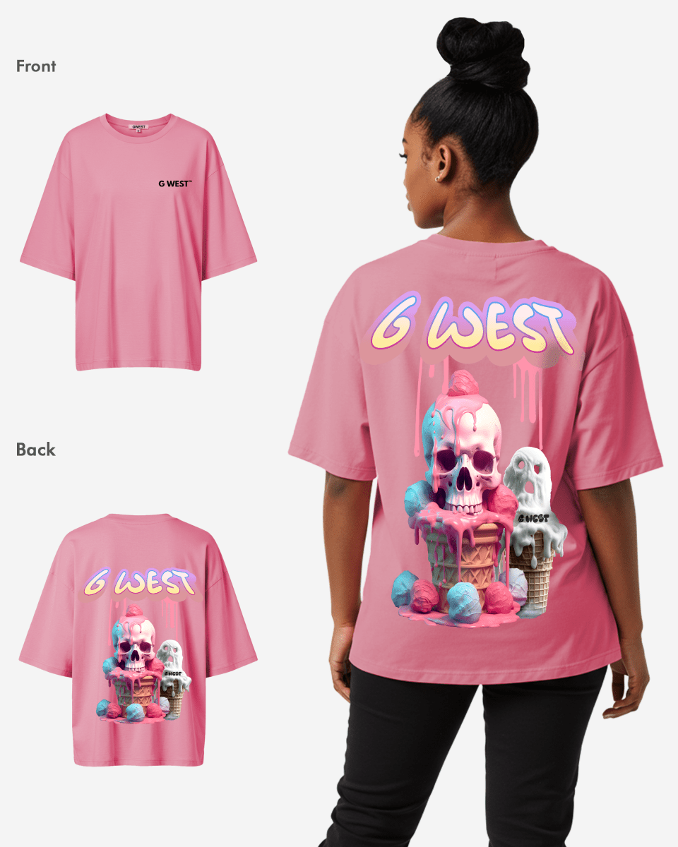 G West Oversized Melting Ice Cream Tee - WOMEN - G West
