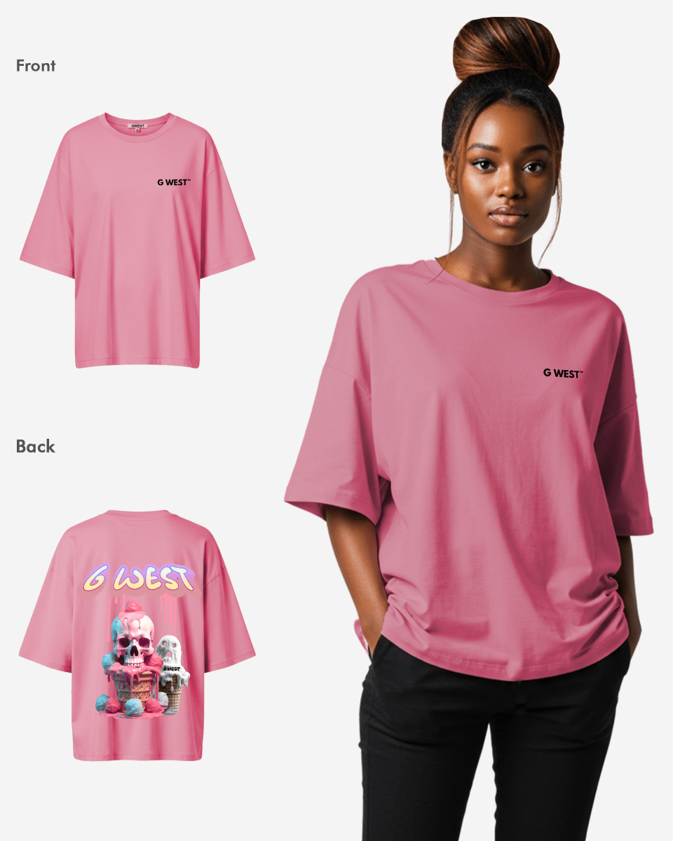 G West Oversized Melting Ice Cream Tee - WOMEN - G West