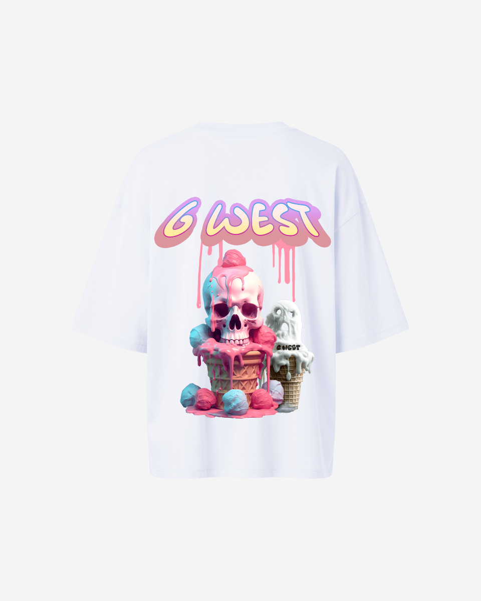 G West Oversized Melting Ice Cream Tee - WOMEN - G West