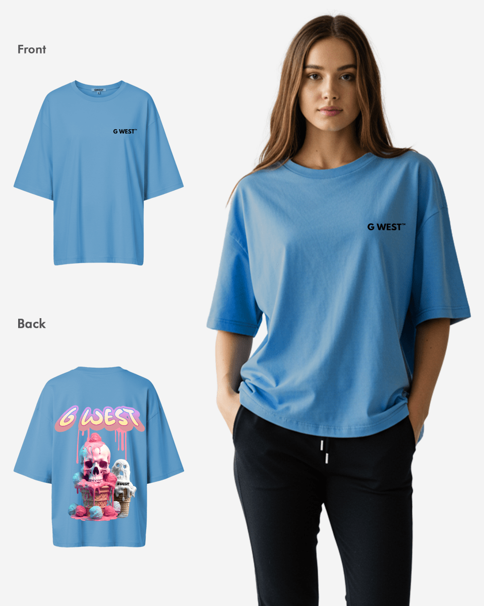 G West Oversized Melting Ice Cream Tee - WOMEN - G West