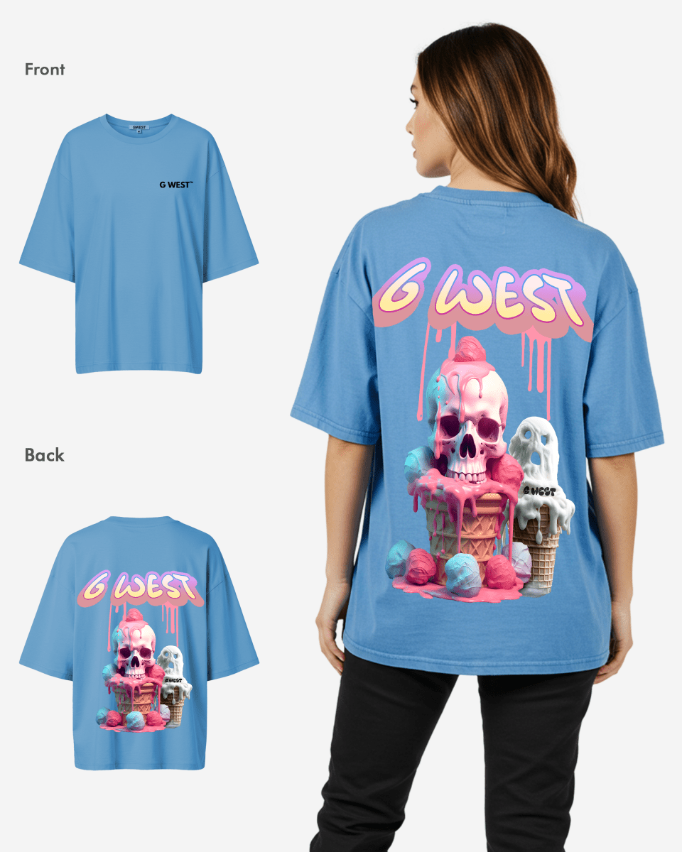 G West Oversized Melting Ice Cream Tee - WOMEN - G West