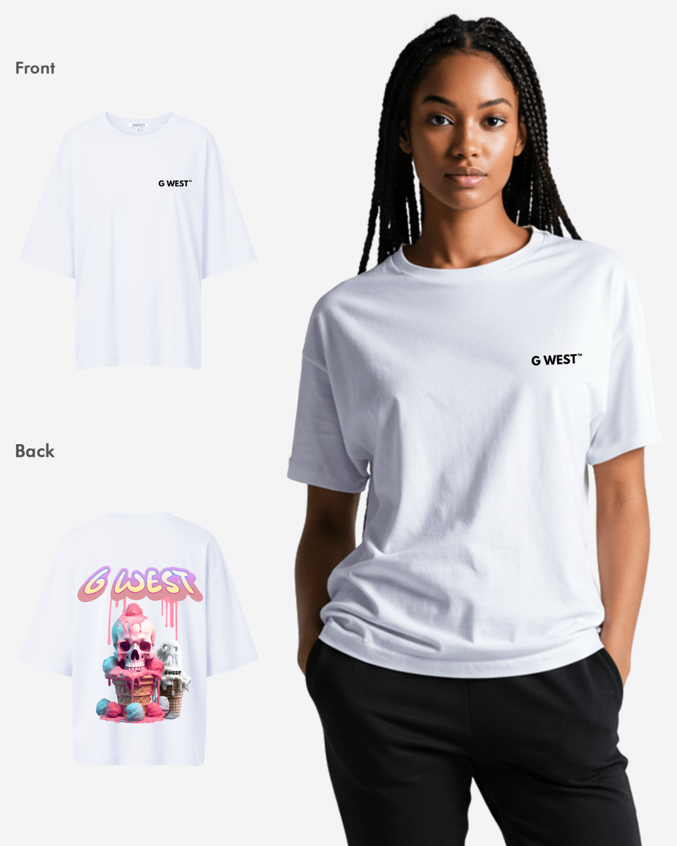 G West Oversized Melting Ice Cream Tee - WOMEN - G West