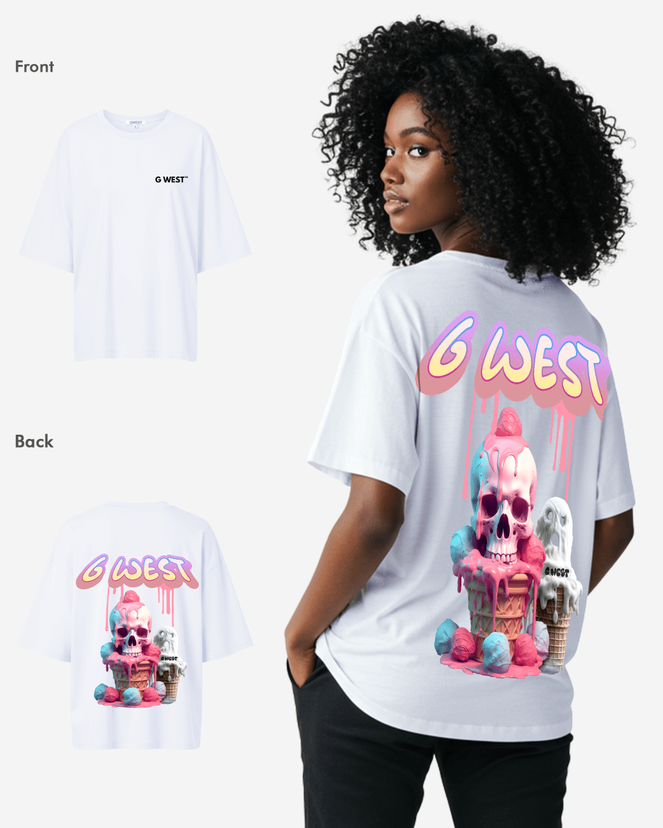 G West Oversized Melting Ice Cream Tee - WOMEN - G West