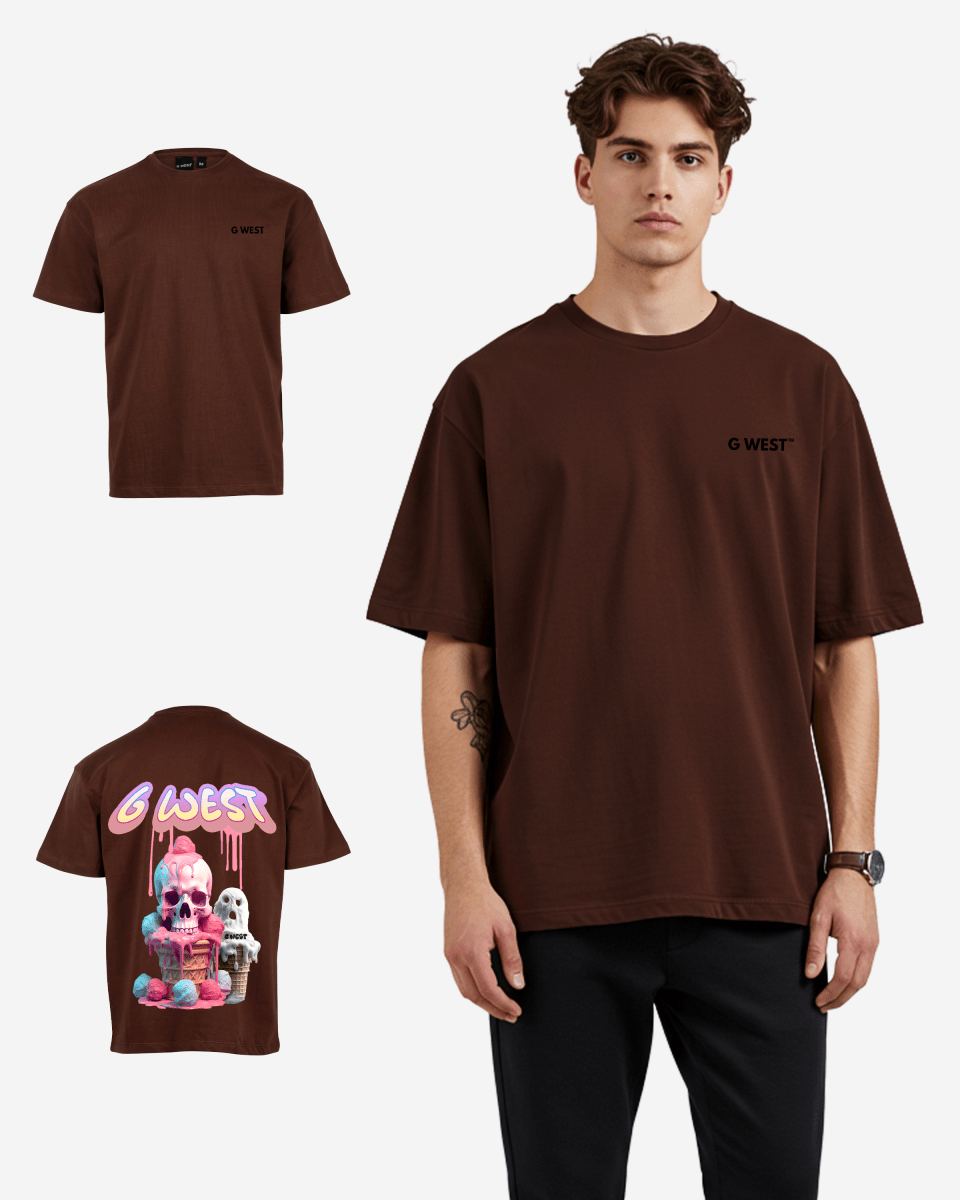 G West Oversized Melting Ice Cream Tee - G West
