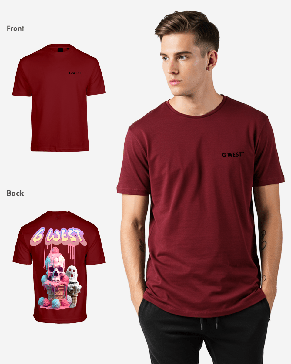 G West Oversized Melting Ice Cream Tee - G West