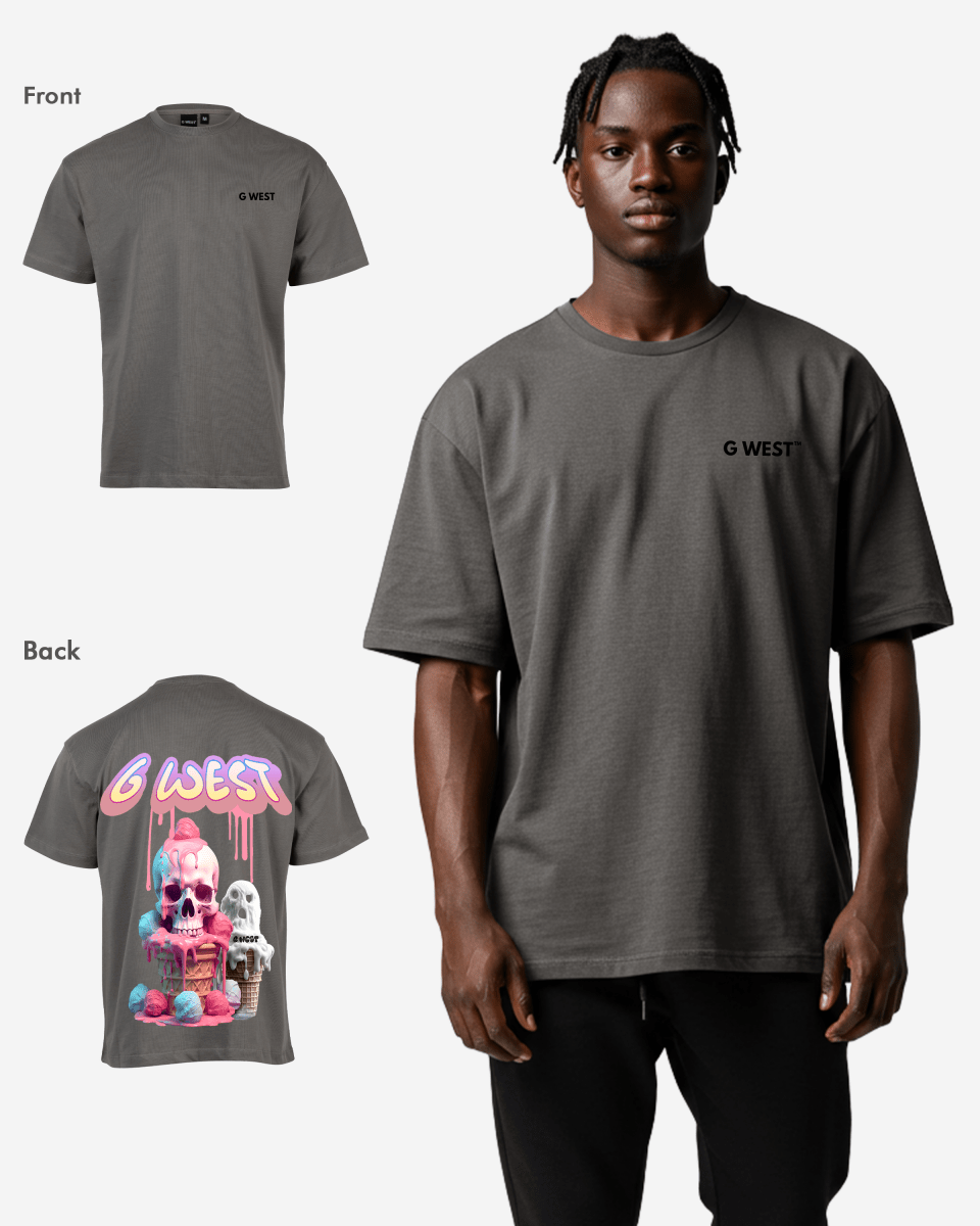 G West Oversized Melting Ice Cream Tee - G West