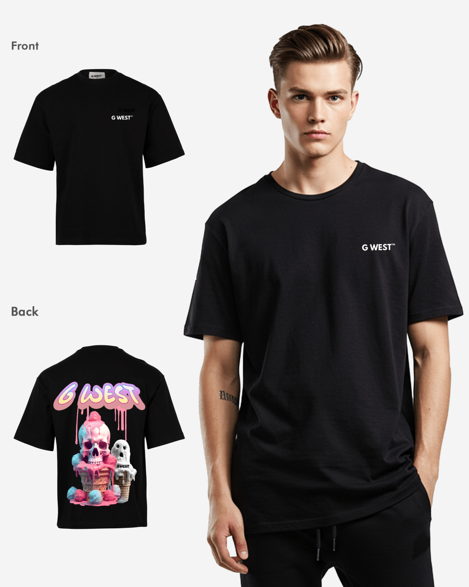 G West Oversized Melting Ice Cream Tee - G West